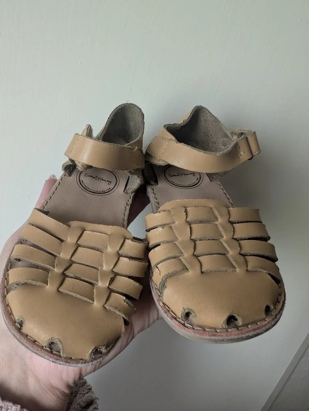 Sweet Honey Leather Sandals Toddler